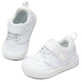 JOINFREE Baby Shoes Girls Boys Wide Barefoot Sneakers All White