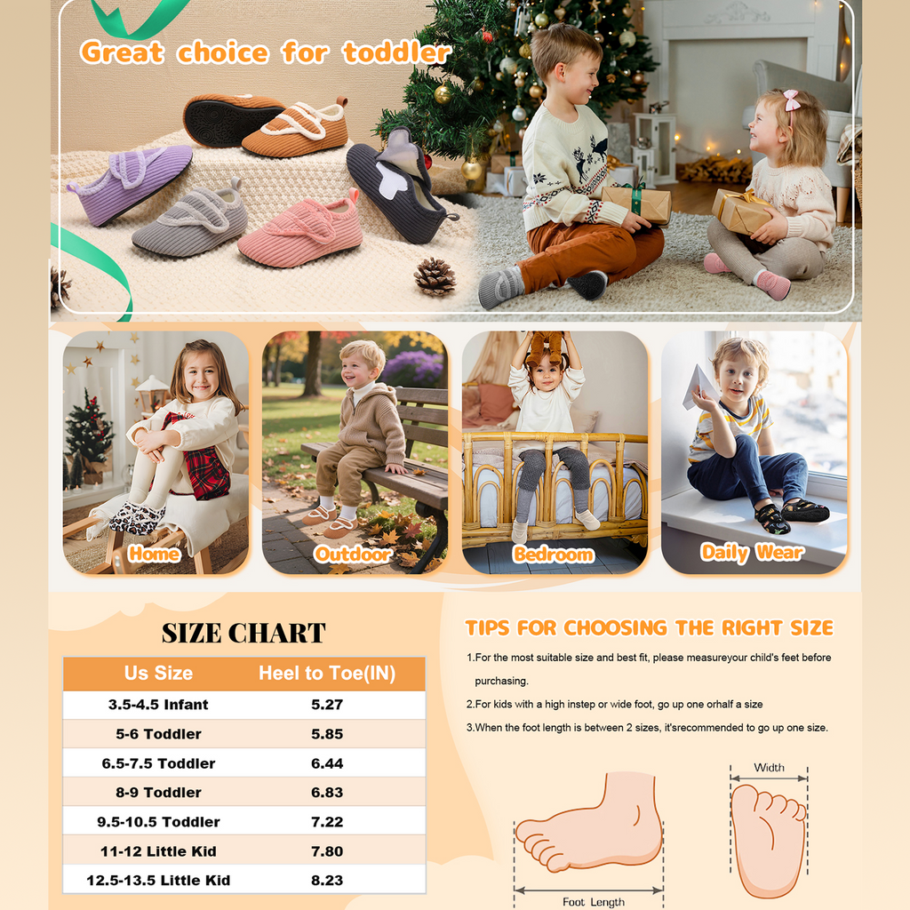Kid Beige Slipper A