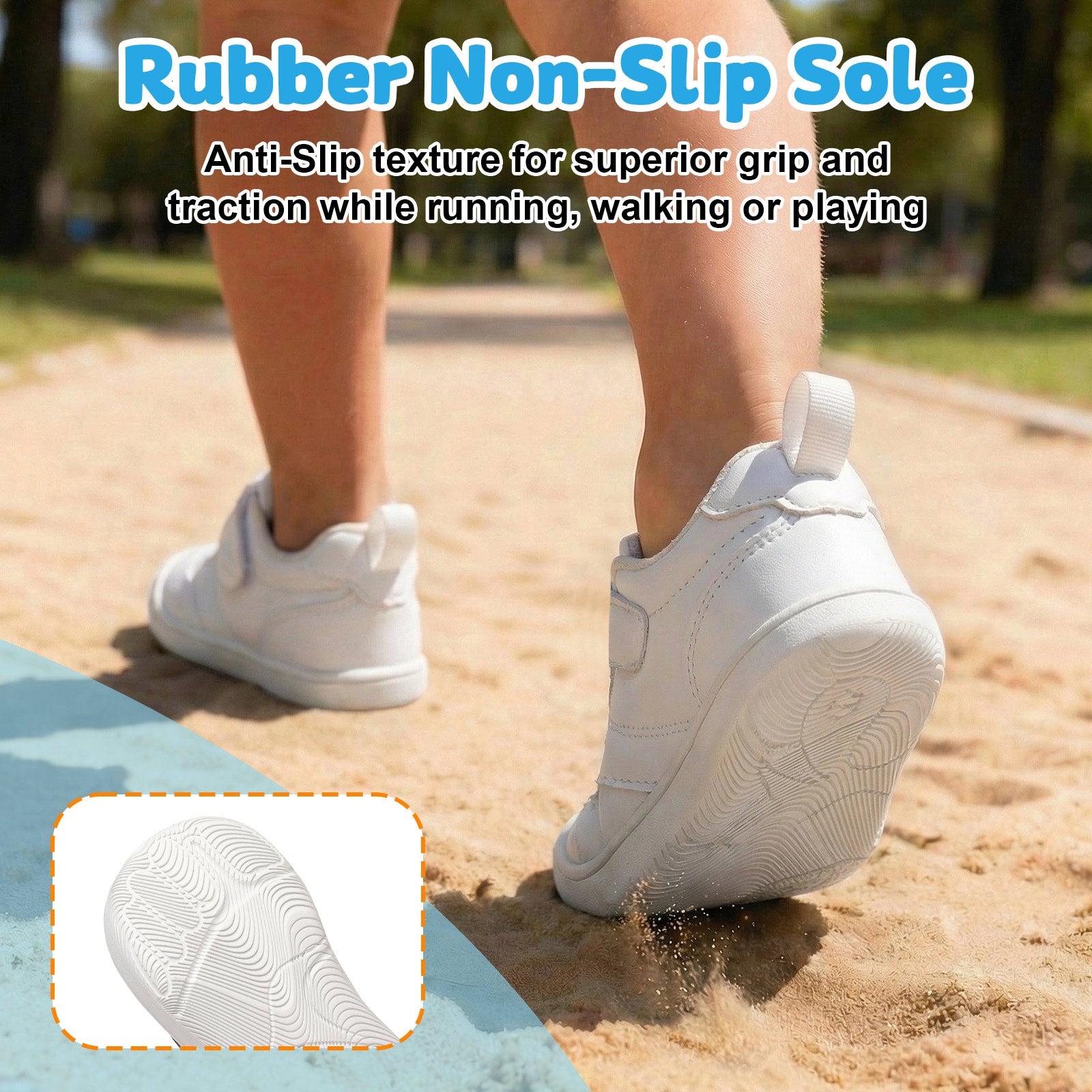 JOINFREE Baby Shoes Girls Boys Wide Barefoot Sneakers All White