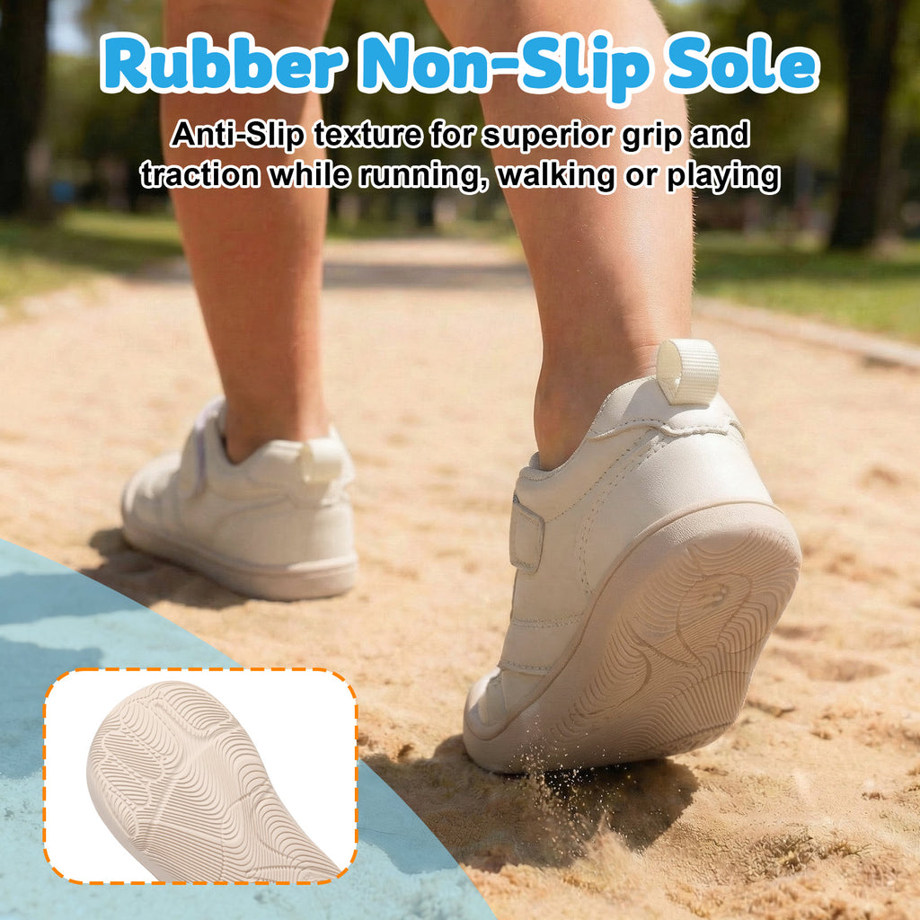 JOINFREE Baby Shoes Girls Boys Wide Barefoot Sneakers Beige
