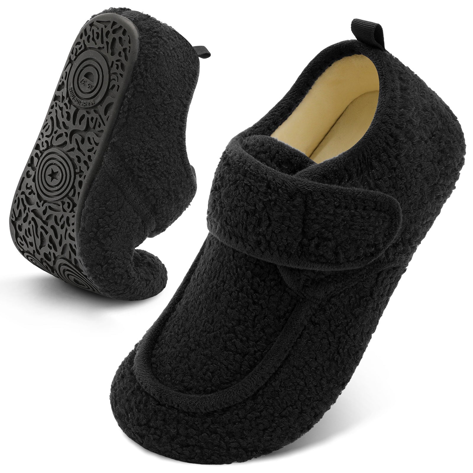 Adult Black Slippers A