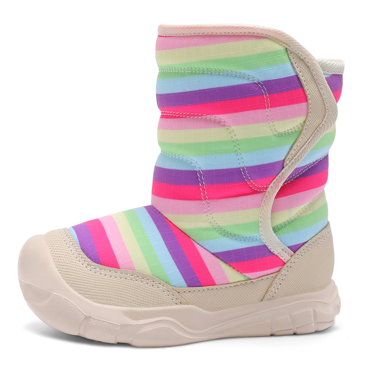 JOINFREE Toddler Boys Girls Winter Boots Waterproof Non-Slip Warm Boots Outdoor colorful