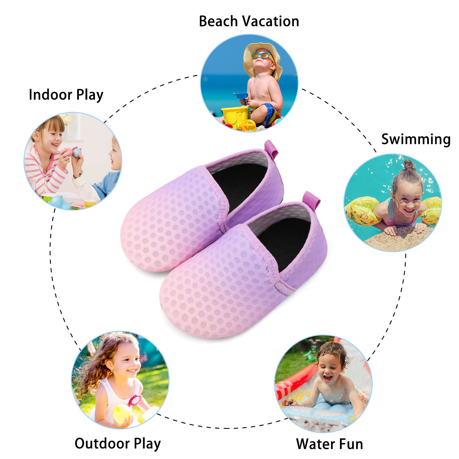Kid PinkPurple Water shoe B
