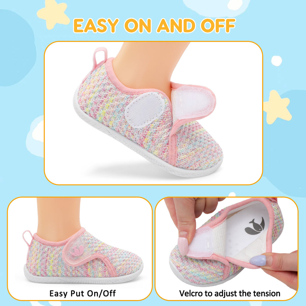Baby Pink Colorful Walk shoe F