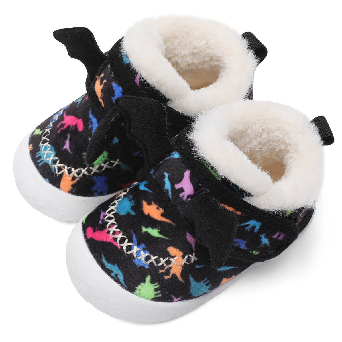 Baby BlackDinosaur Slippers A