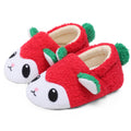 JOINFREE Toddler Girls Boys Fuzzy Slippers Wide Toe Box Warm House Slippers Red panda