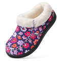 JOINFREE Kids Boys Girls Slippers Memory Foam Fuzzy Slip-On House Shoes Indoor Outdoor Flower
