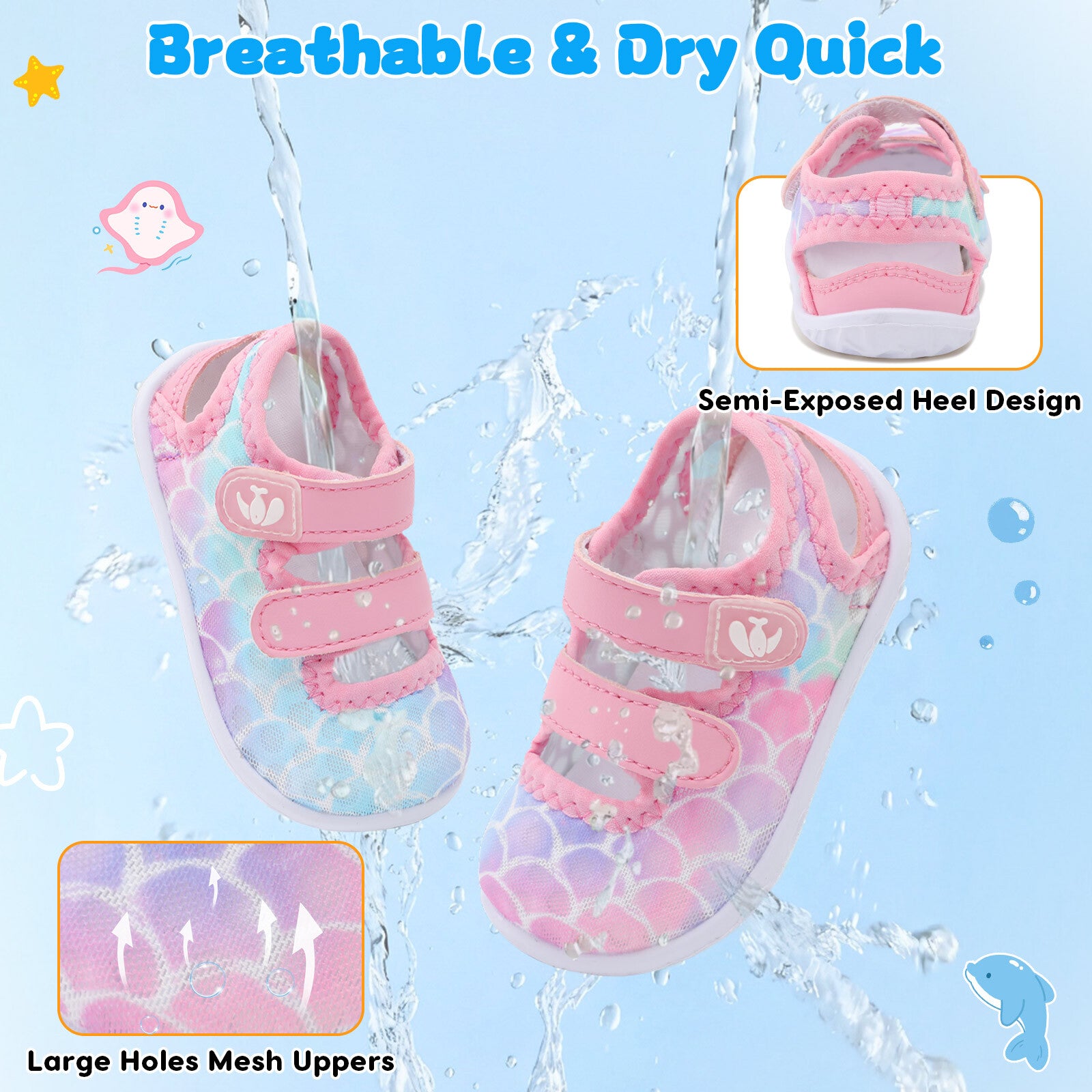 Baby Pink Scales Water shoe B