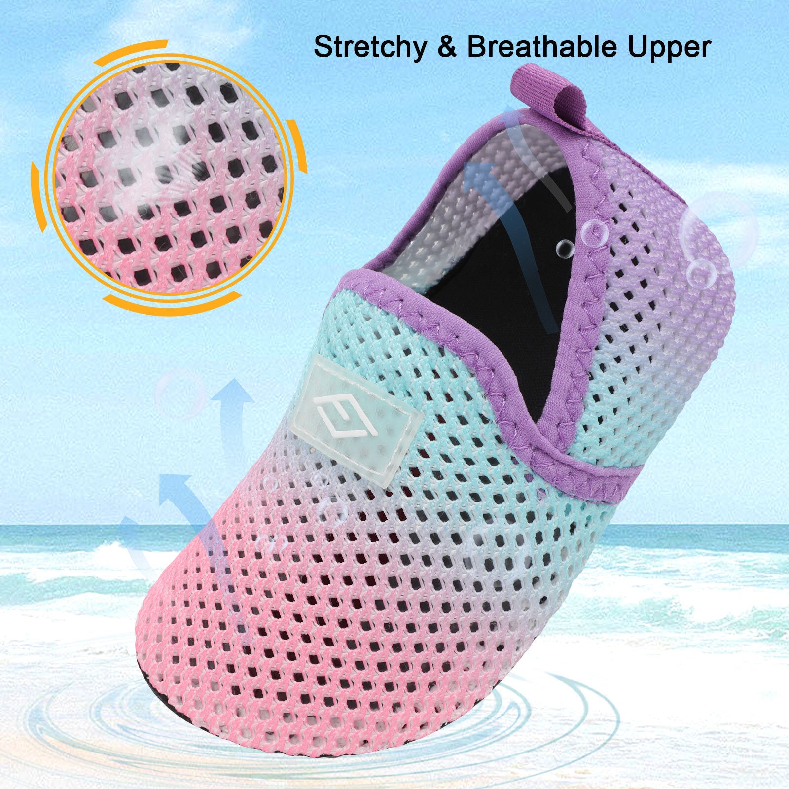 Kid MeshPinkBlue Water shoe B