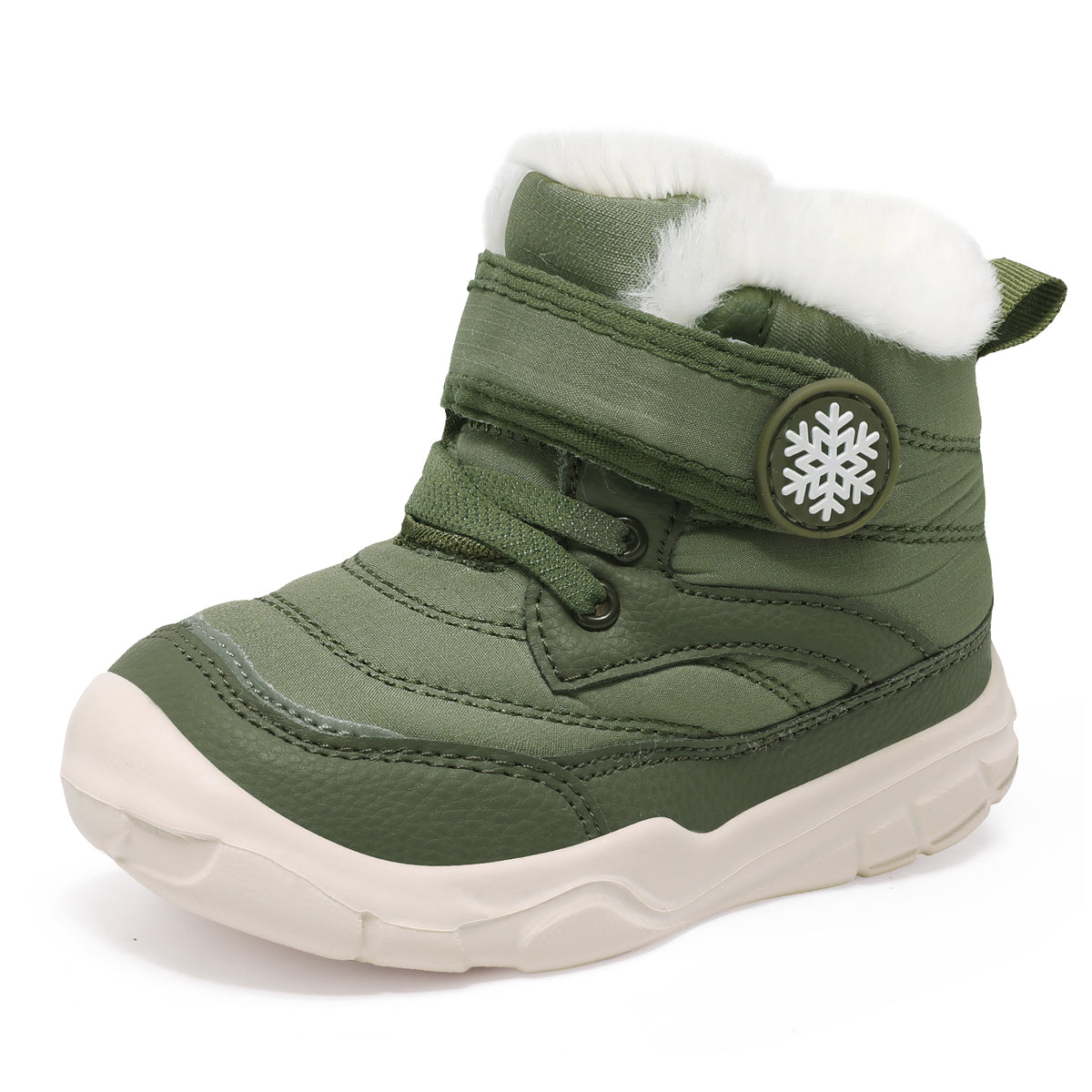 JOINFREE Toddler Boys Girls Snow Boots Waterproof Warm Boots Outdoor Green
