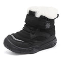 JOINFREE Toddler Boys Girls Snow Boots Waterproof Warm Boots Outdoor Black