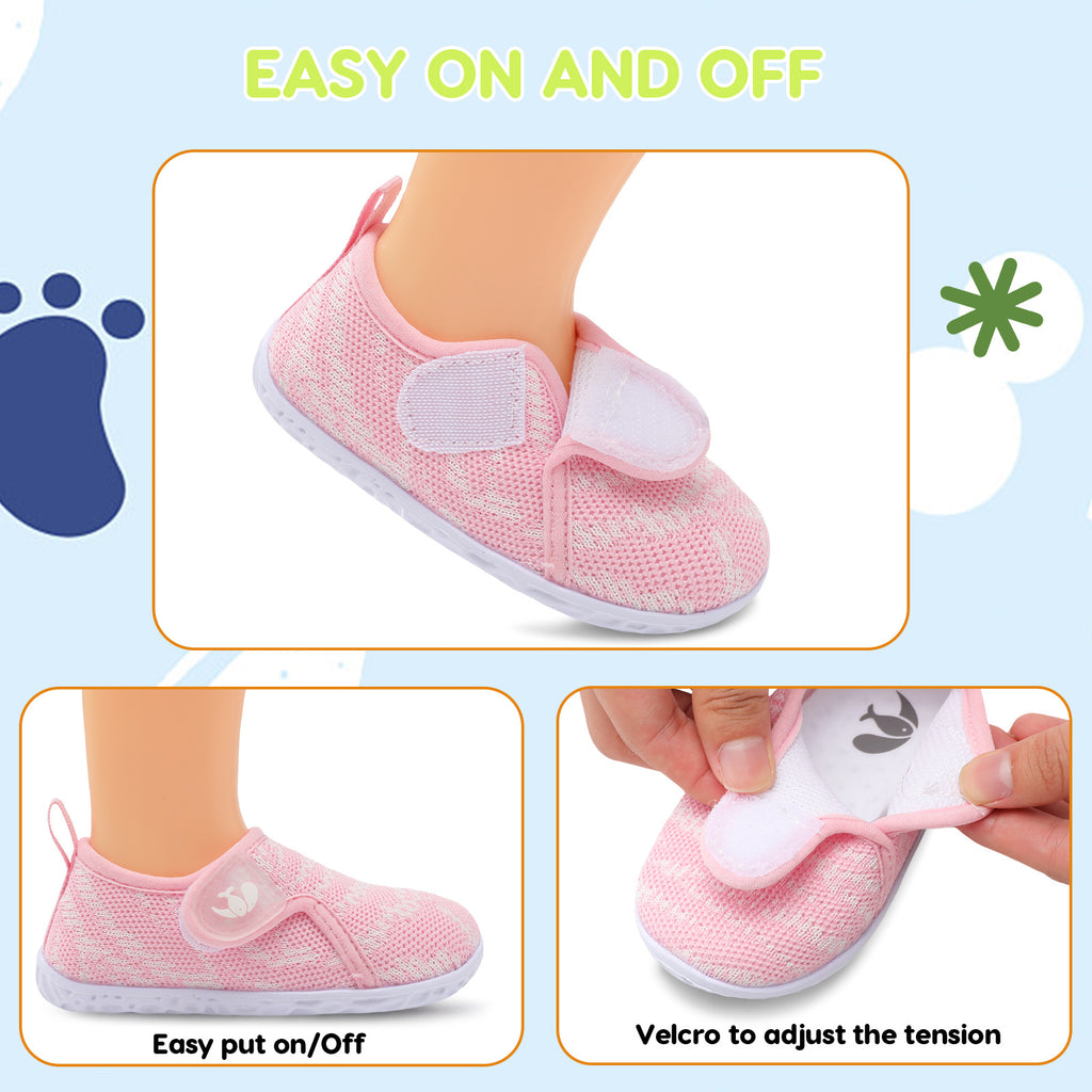 Baby Pink Pattern Walk shoe C
