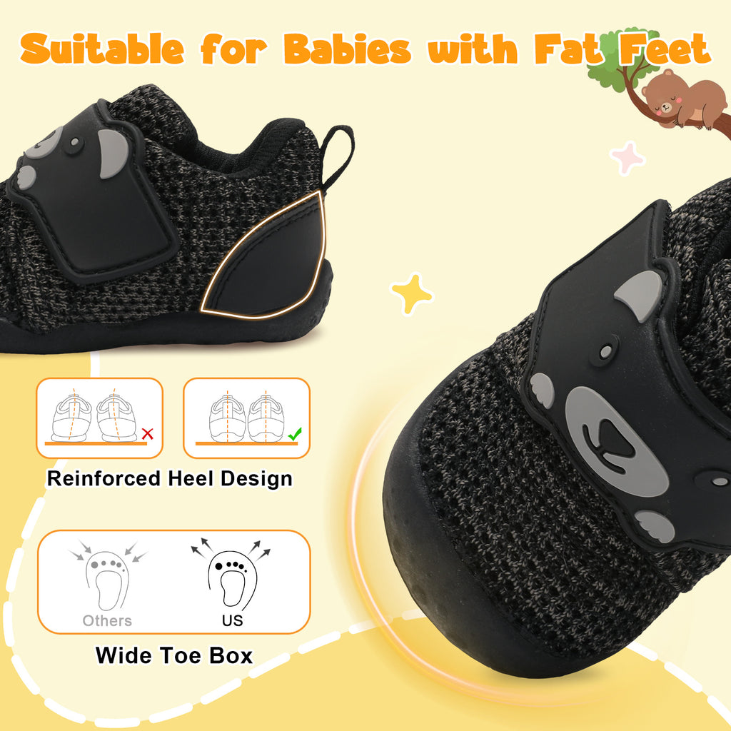 Baby BlackGrey Running Shoes