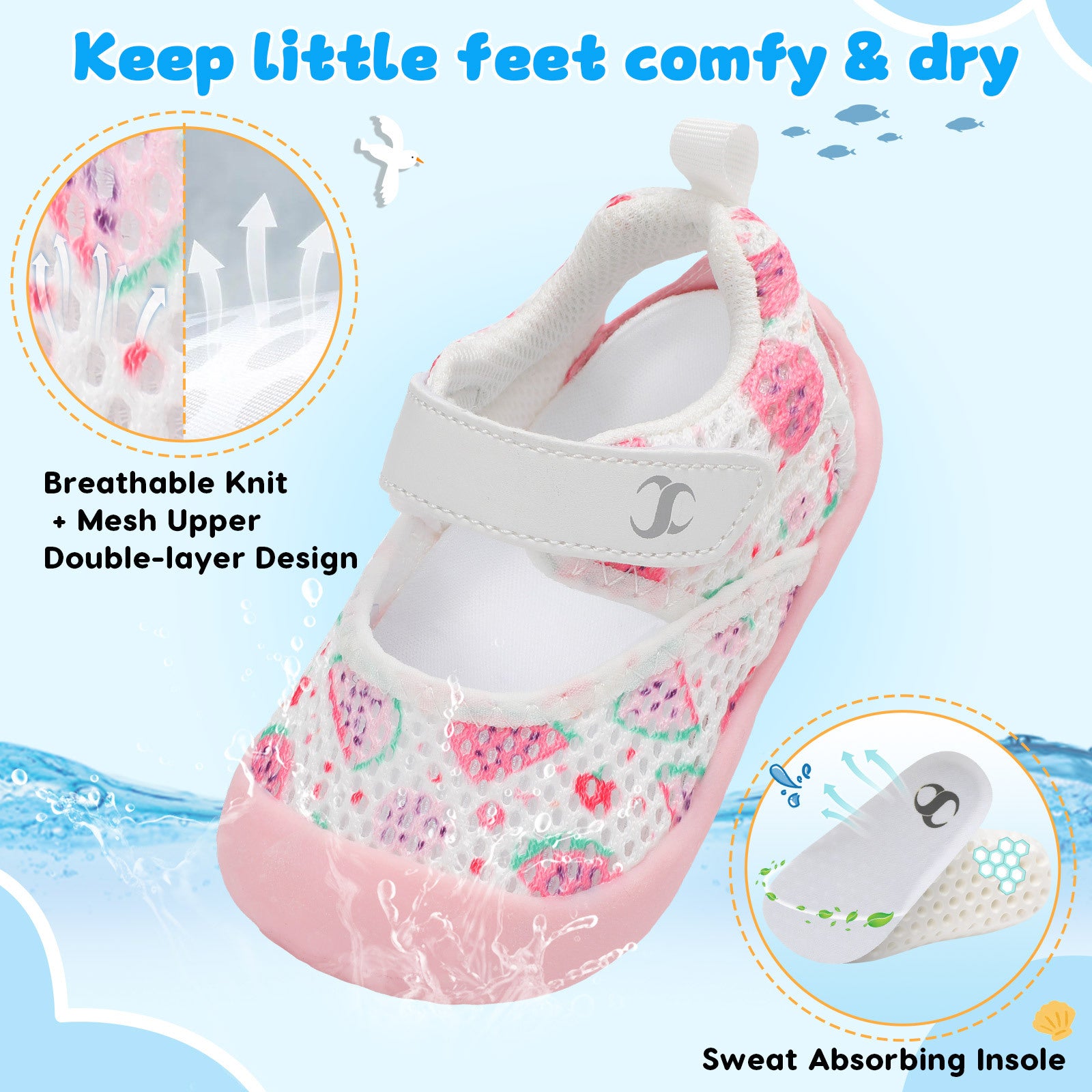Baby PinkWatermelon Water shoe A