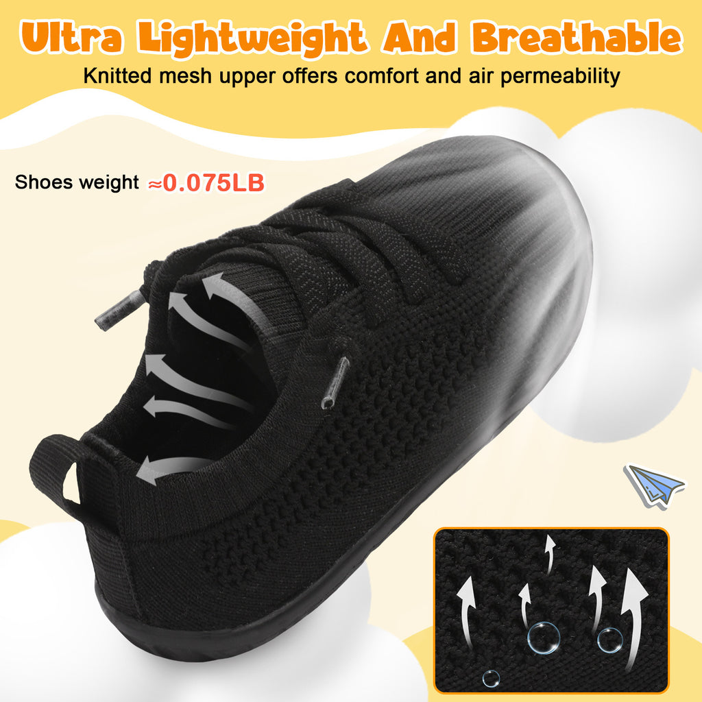 Baby Black Running Shoes