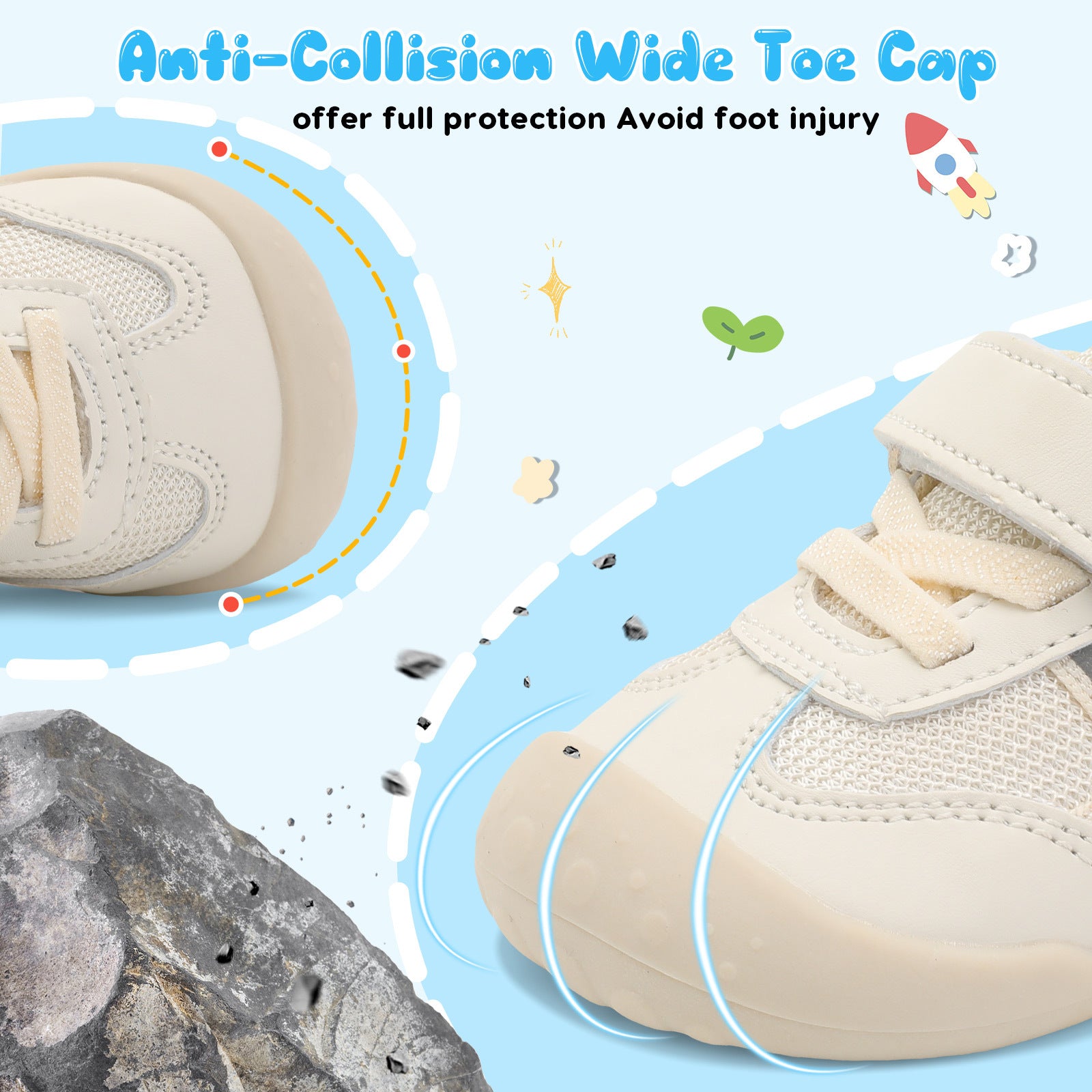 Baby Beige Running Shoes