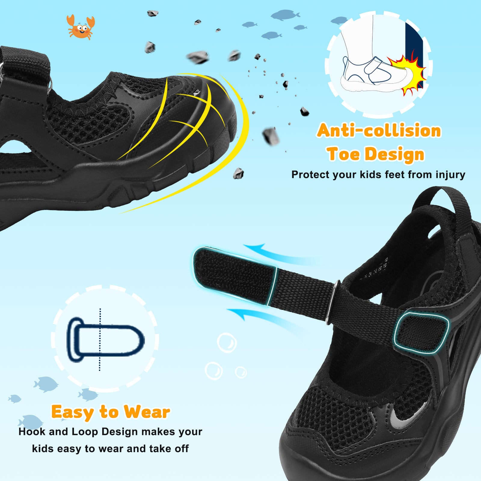 Kid Black Water shoe D