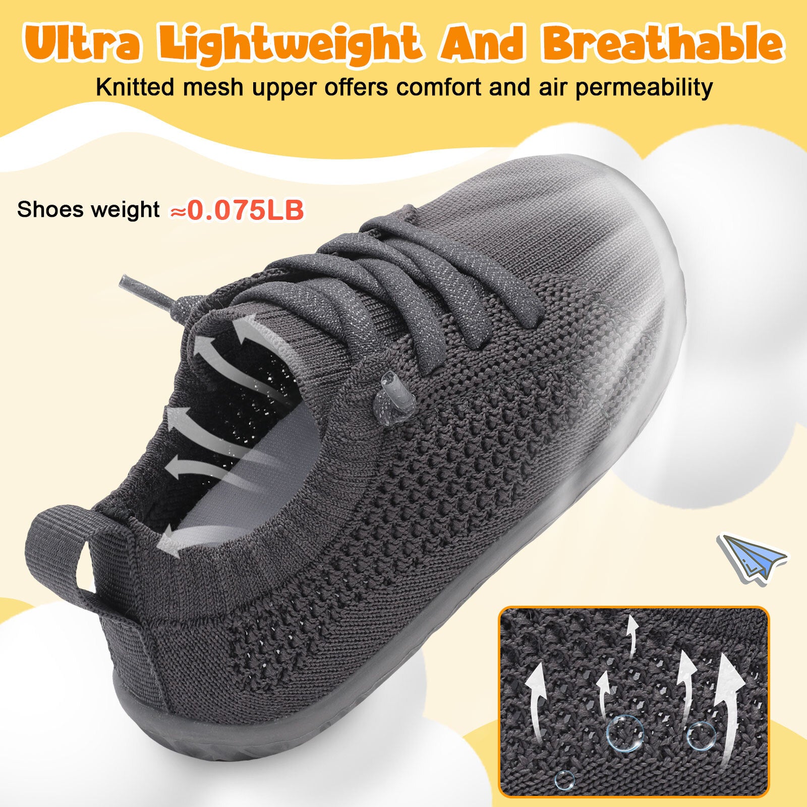 Baby Grey Running Shoes
