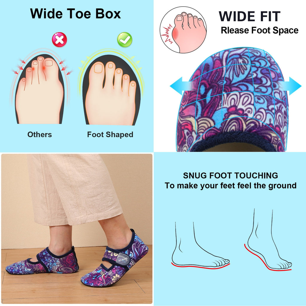 Women Paint Purple Slipper