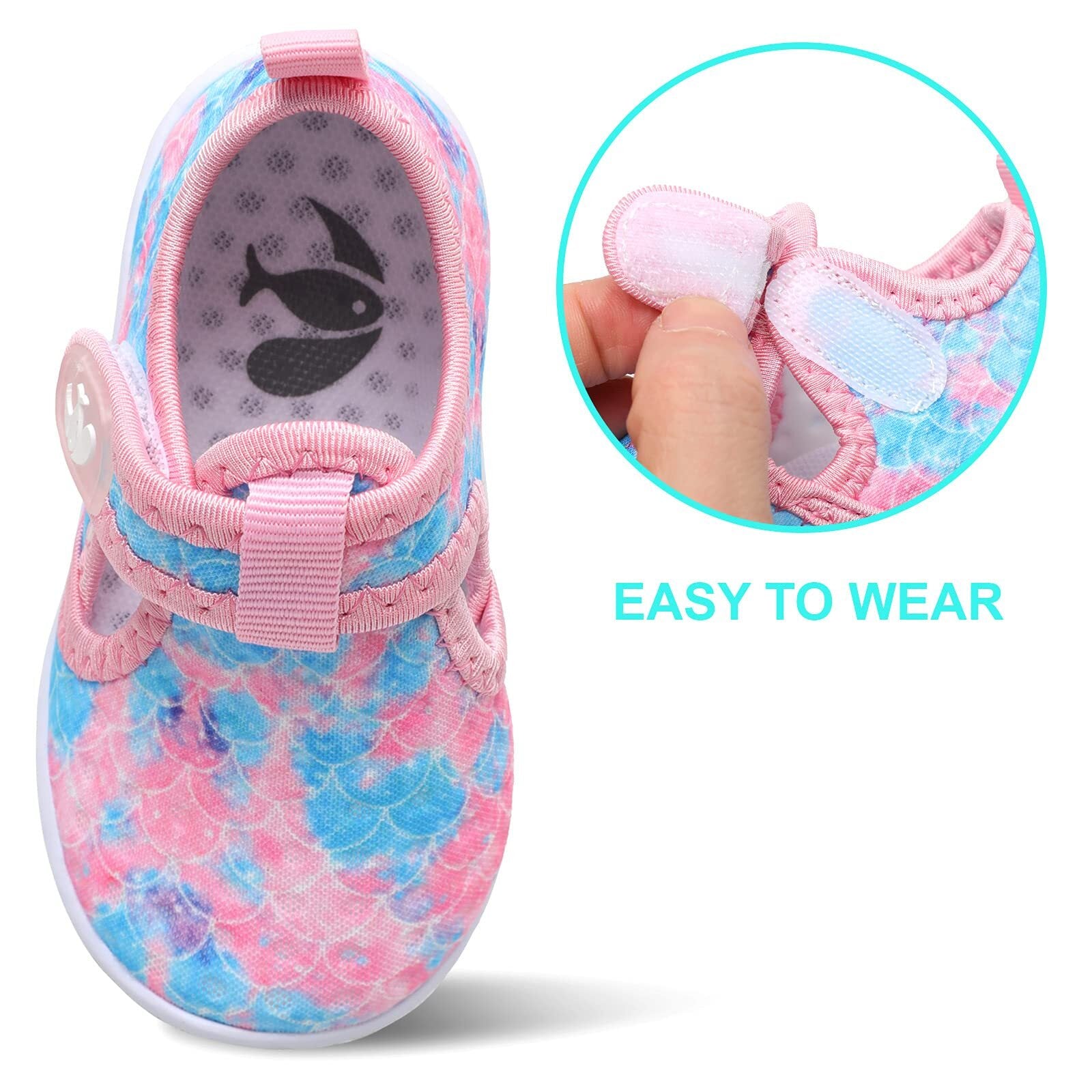Baby Pink Blue Scale Water shoe B