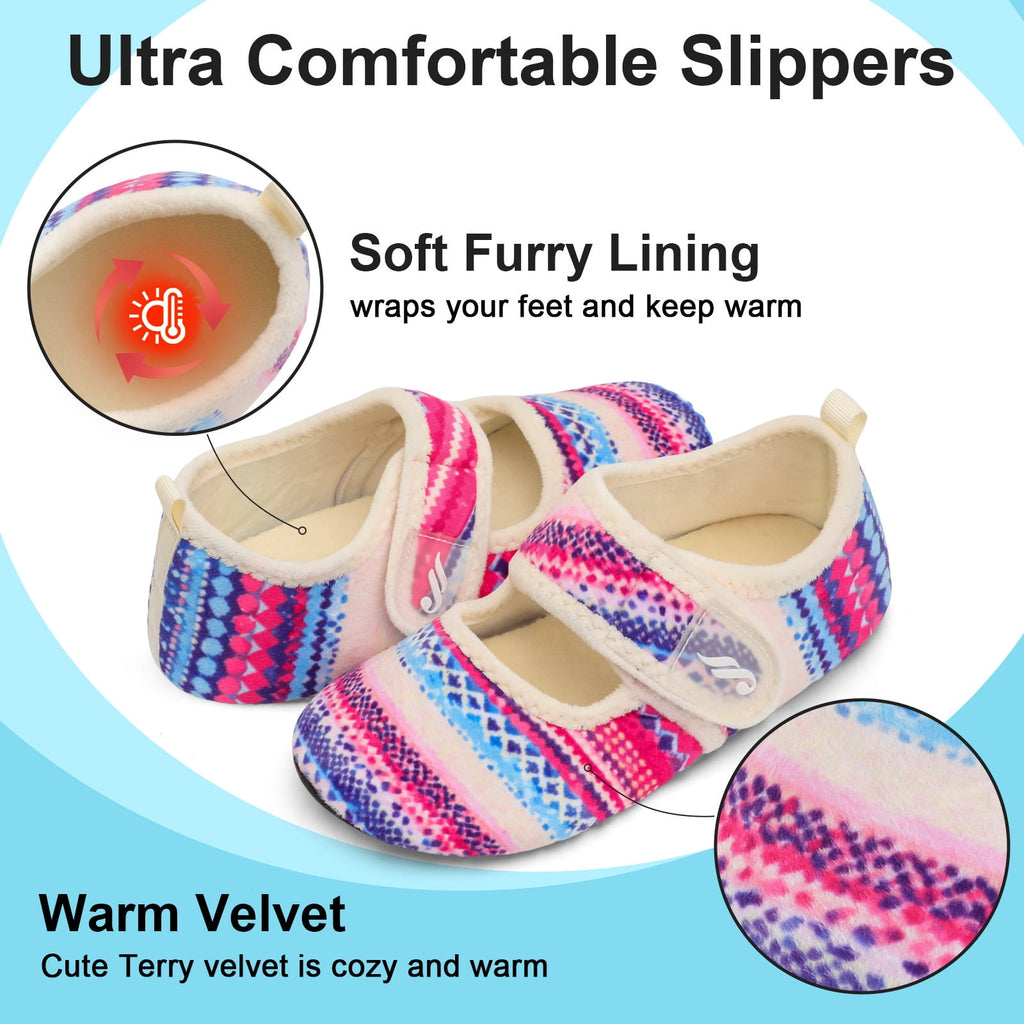 Women Strip Colorful Slipper