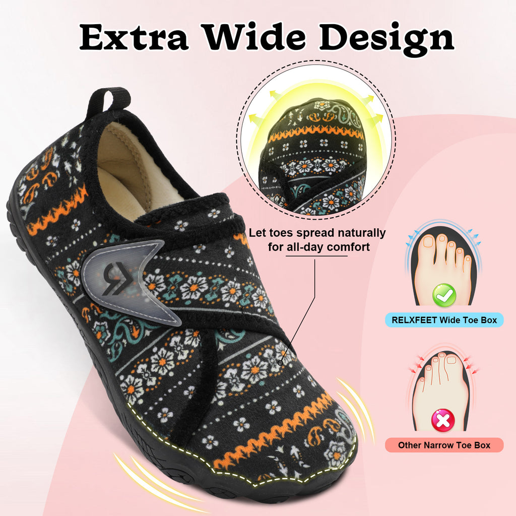 Women Black Bohemia House Shoes A