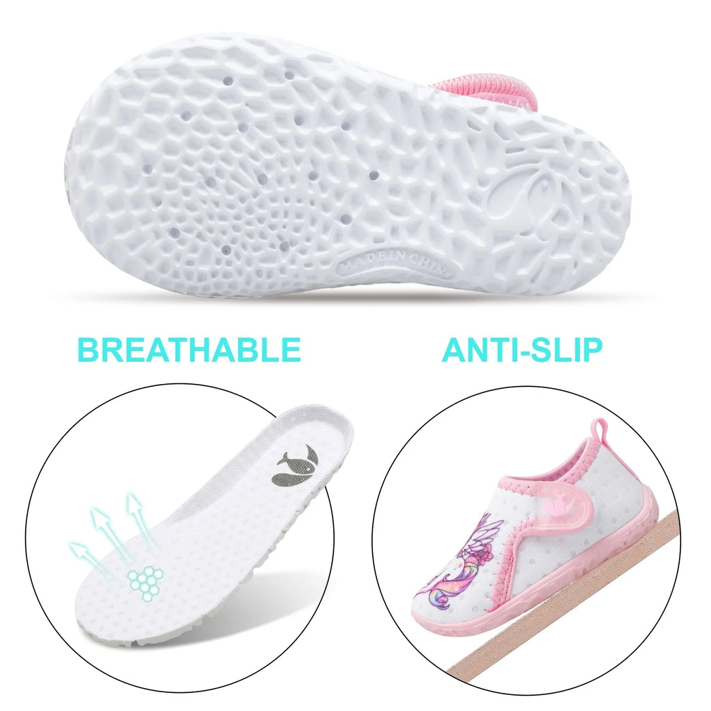 Baby Whitepink unicorn Water shoe B