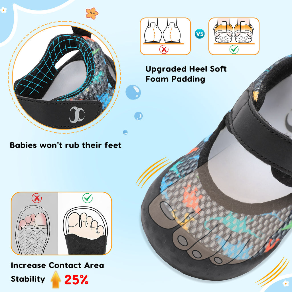 Baby BlackDinosaur Water shoe A