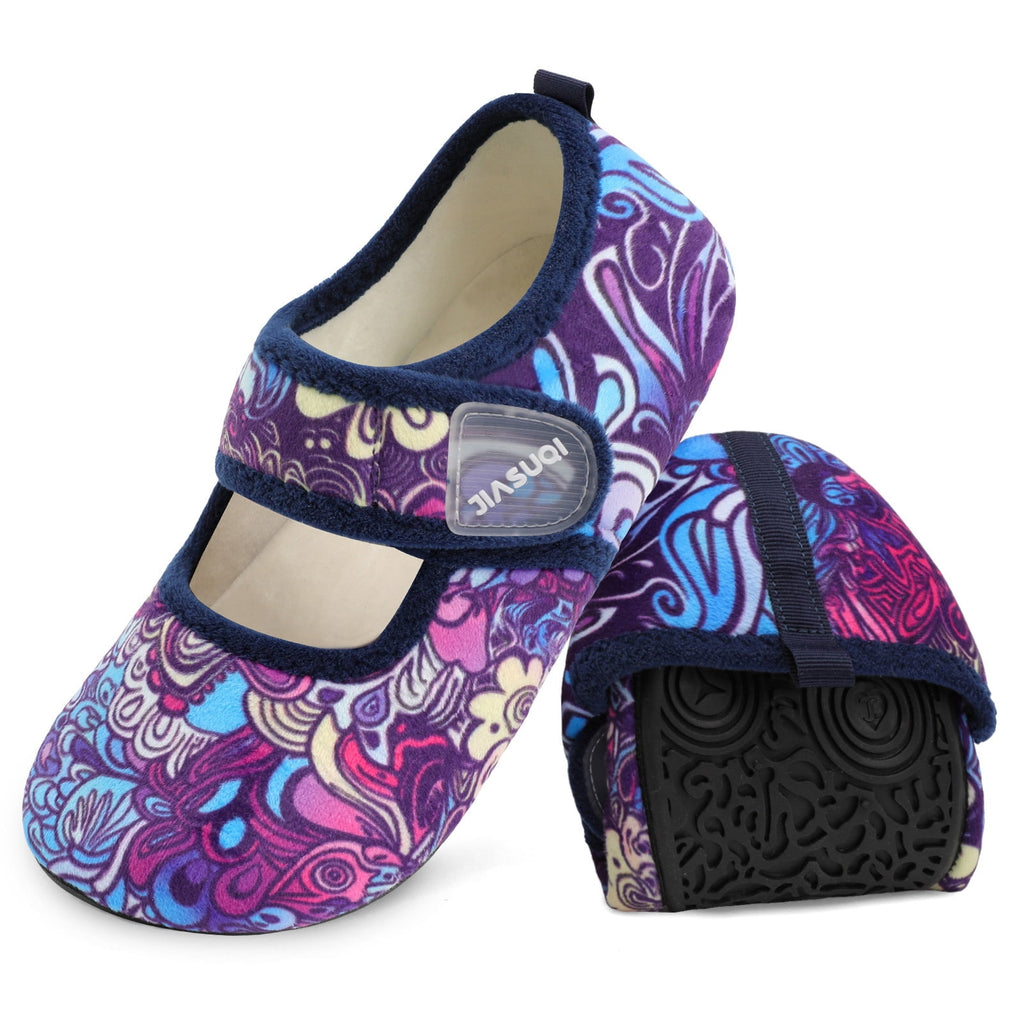 Women Paint Purple Slipper