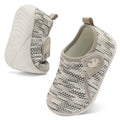 Baby GreyBlackStriped Walk shoe F