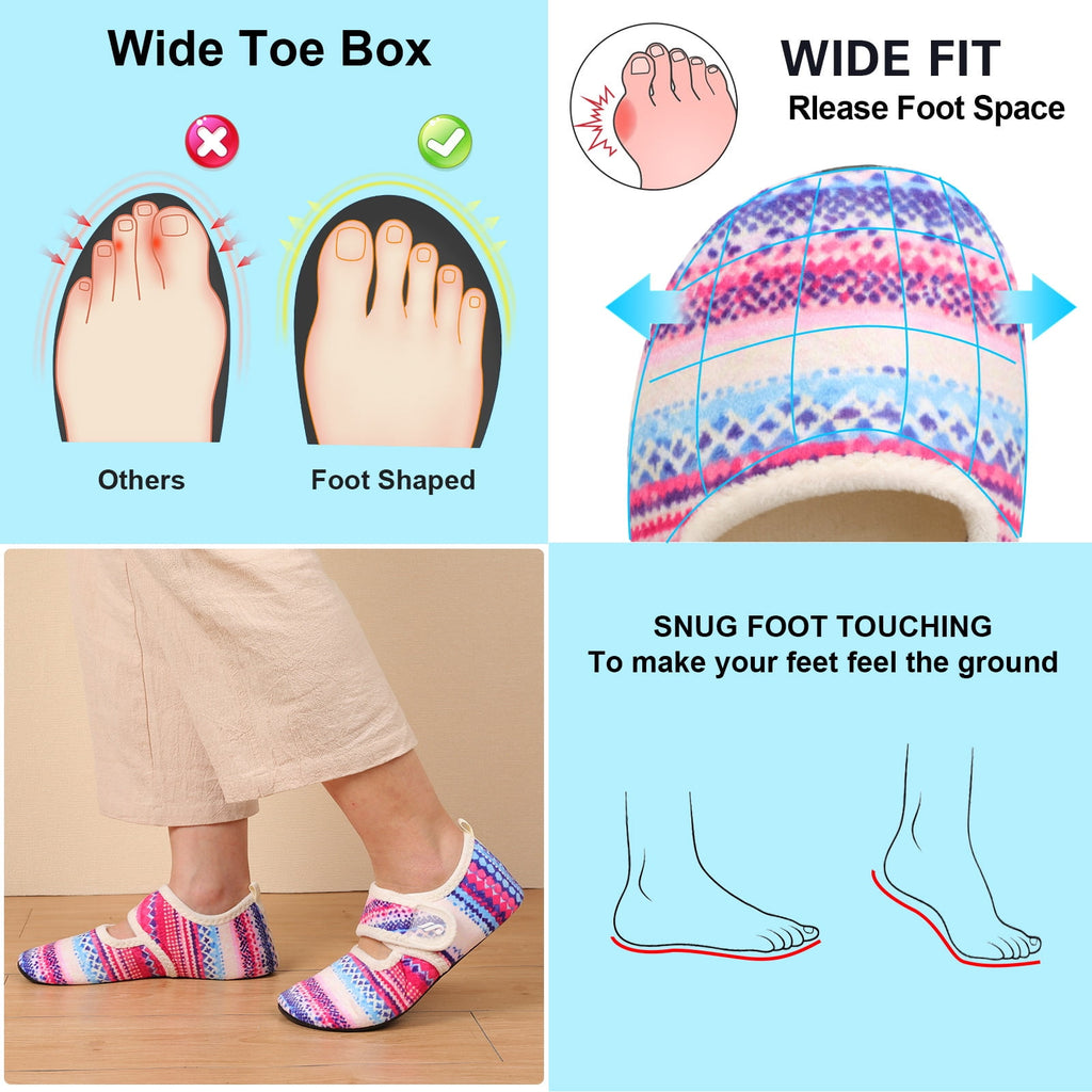 Women Strip Colorful Slipper