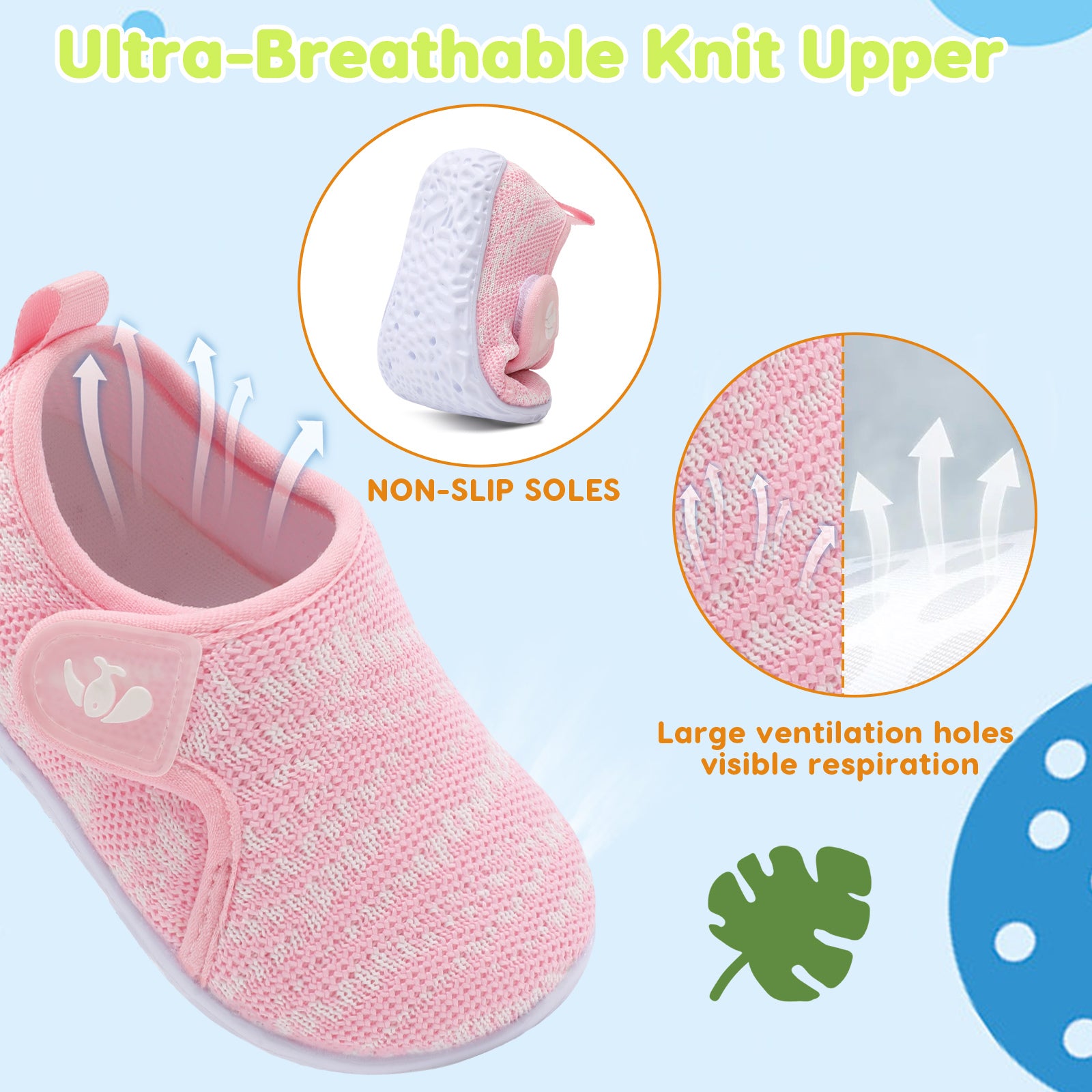 Baby Pink Pattern Walk shoe C