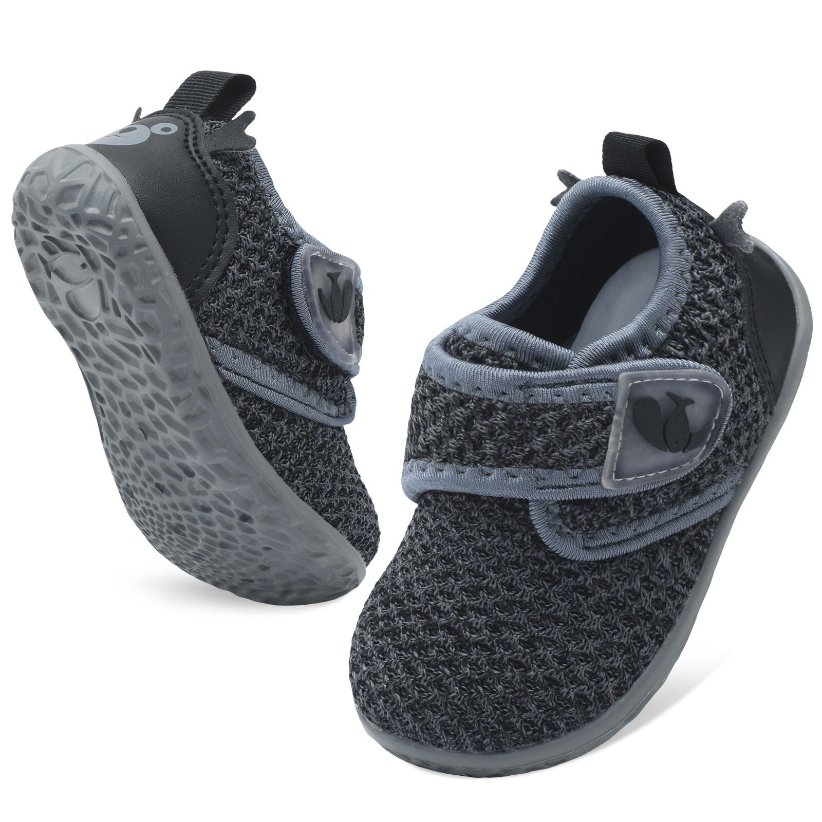 Baby Black Grey Walk shoe E