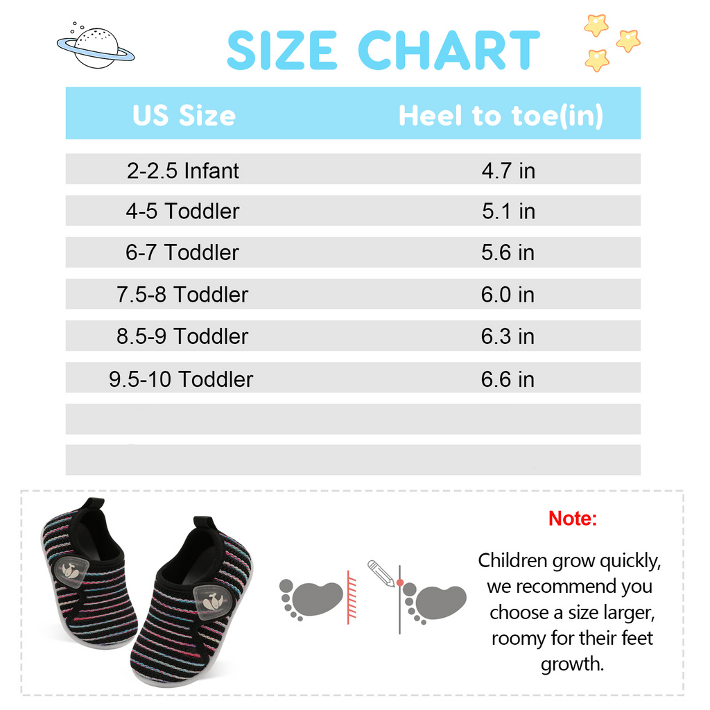 Baby BlackColorful Walk shoe F