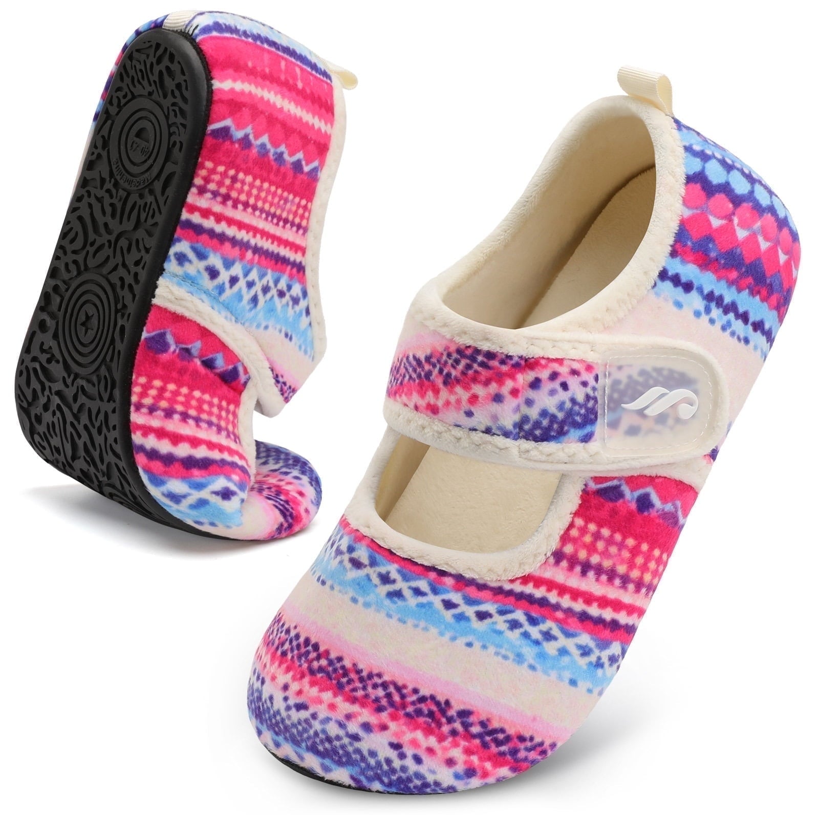 Women Strip Colorful Slipper