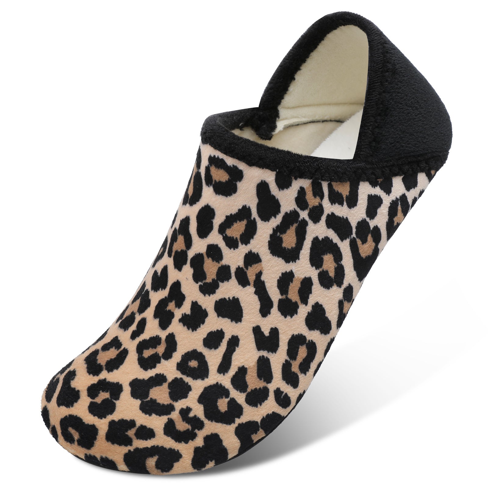 Adult Brown Leopard House Shoes B