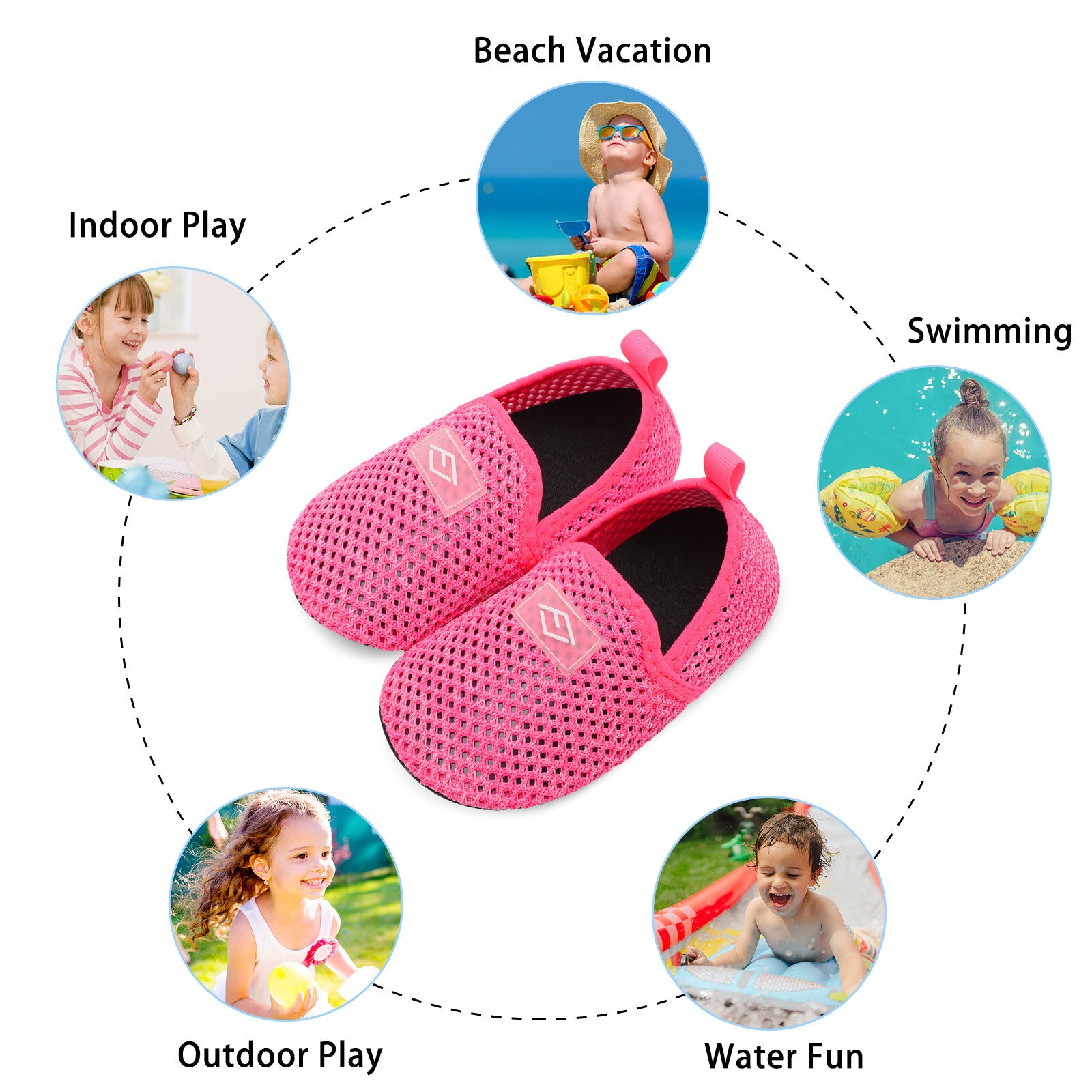 Kid MeshRosePink Water shoe B