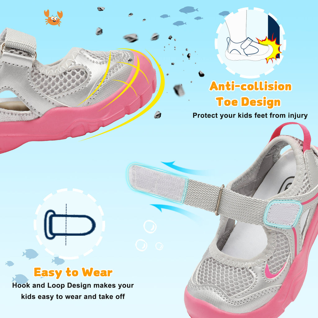Kid Silvery Water shoe D