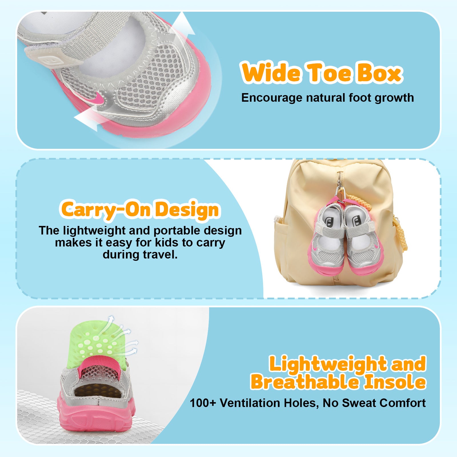 Kid Silvery Water shoe D