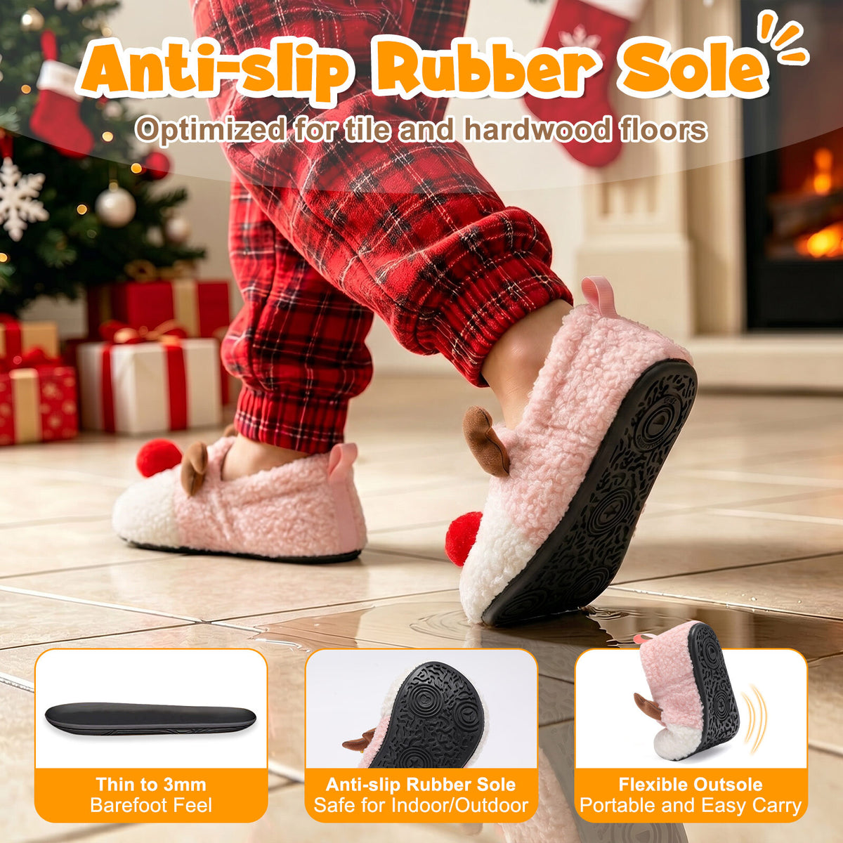 Kid Pink Slippers C