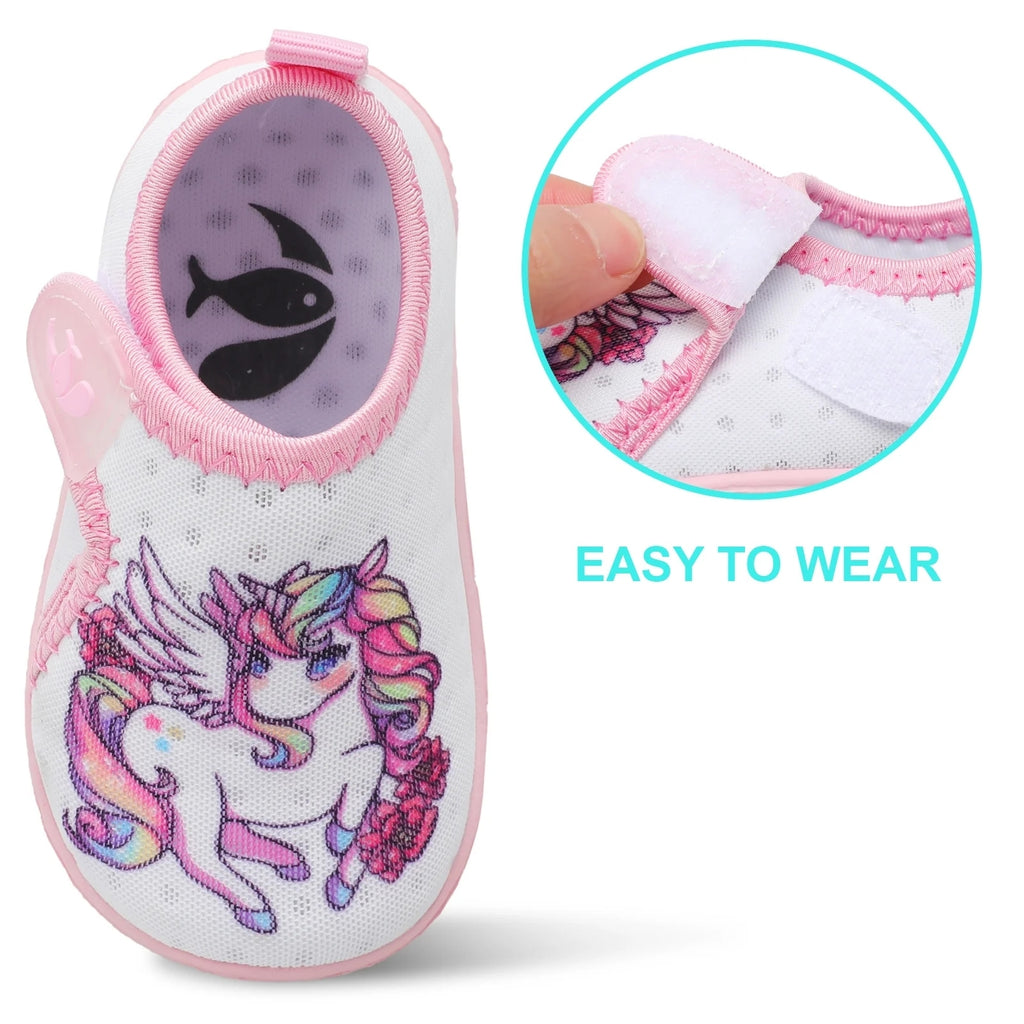 Baby Whitepink unicorn Water shoe B