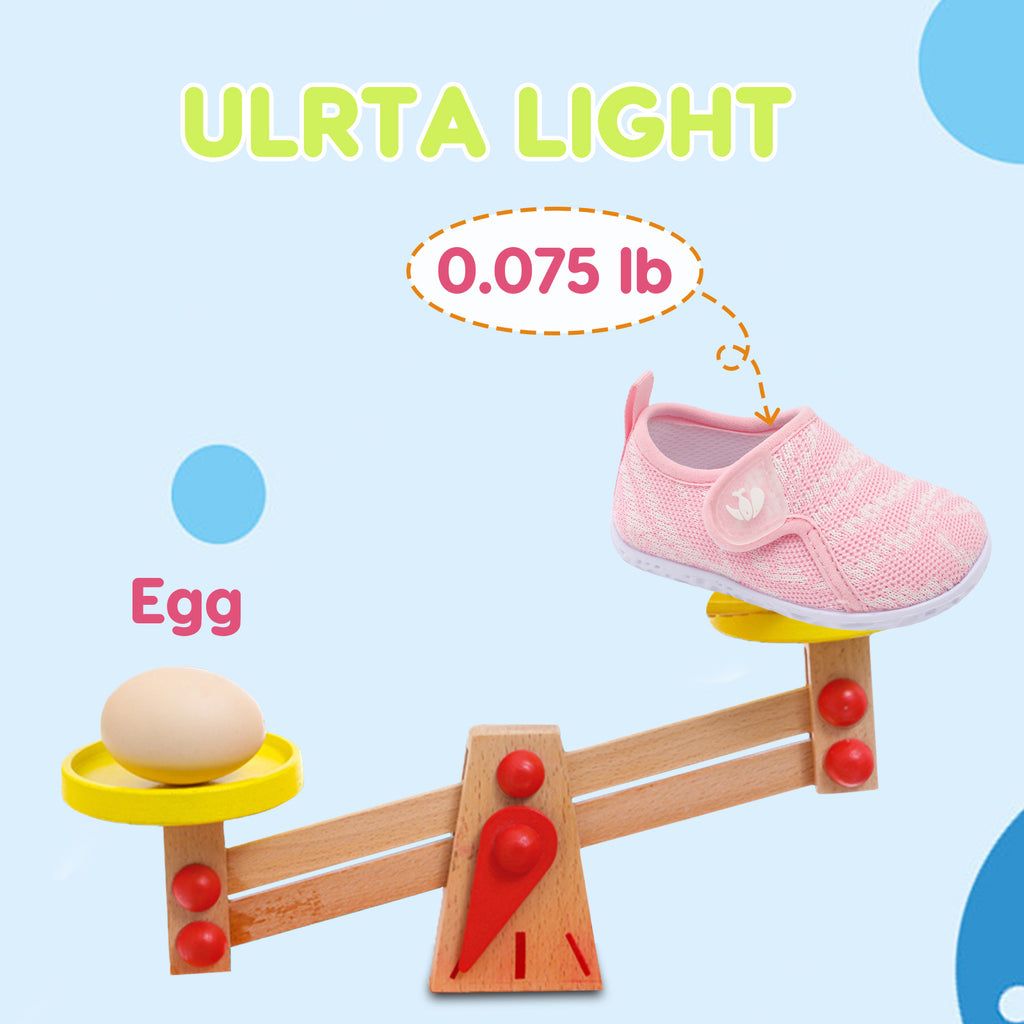Baby Pink Pattern Walk shoe C