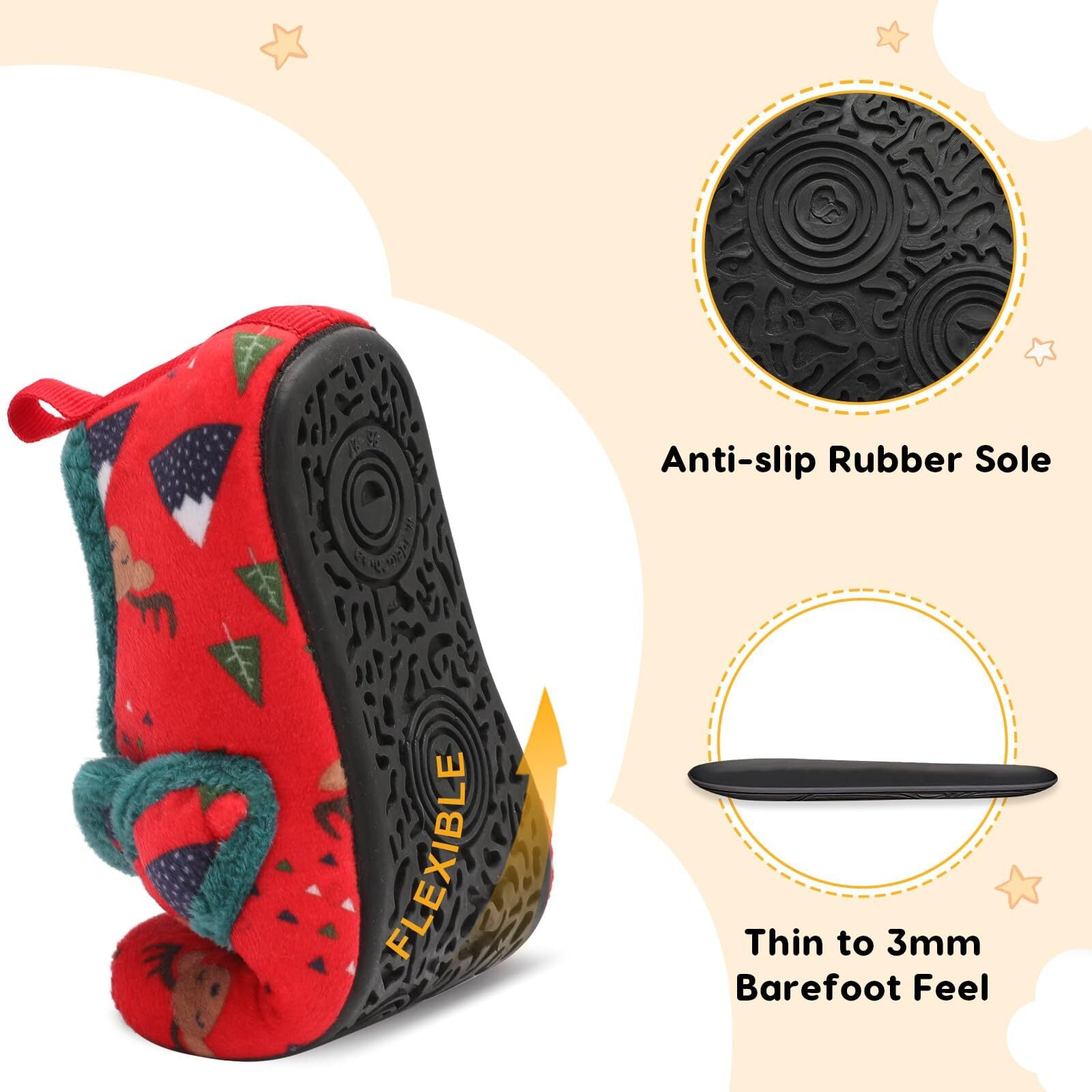 Kid RedPattern Slipper A