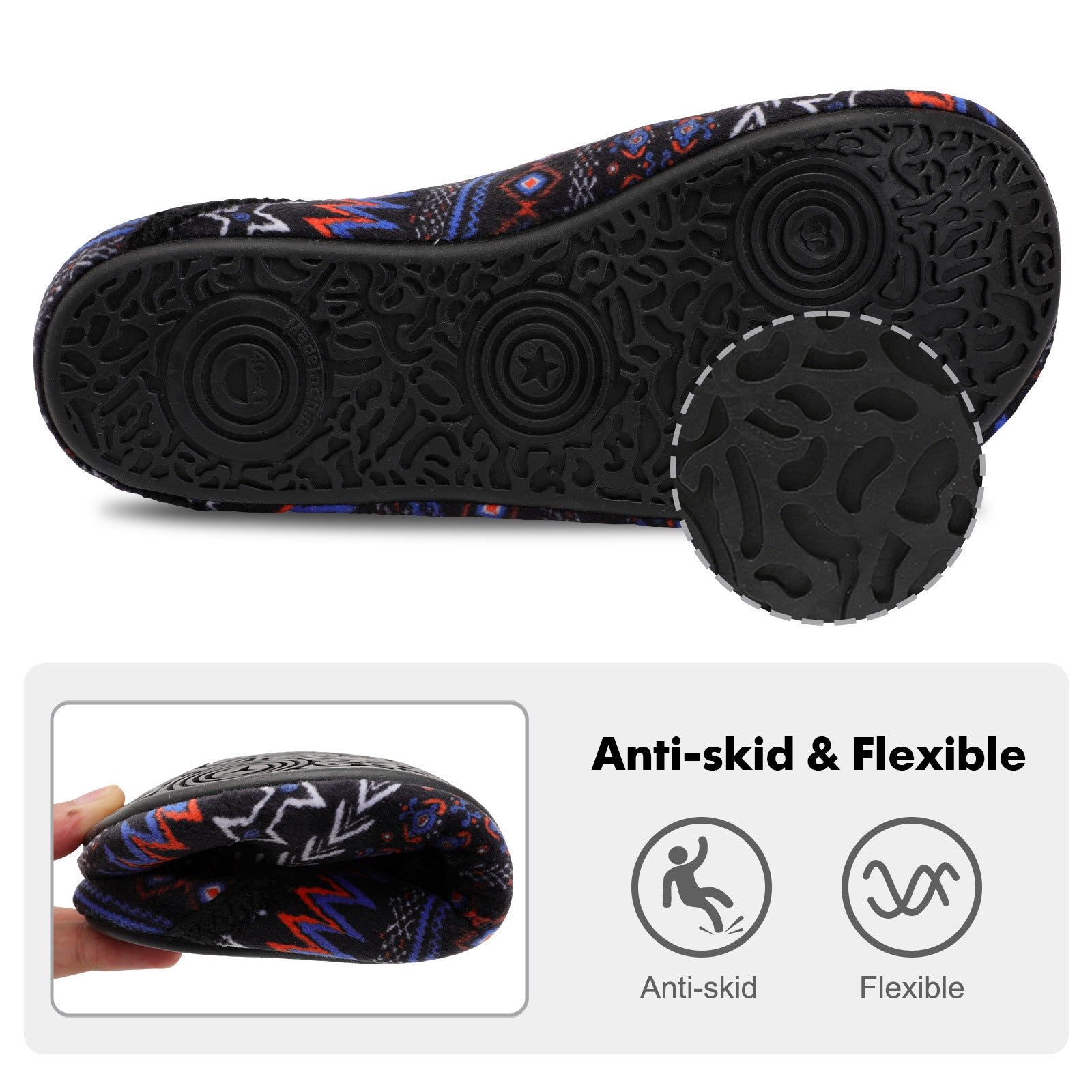 Adult BlackBohemia House Shoes B