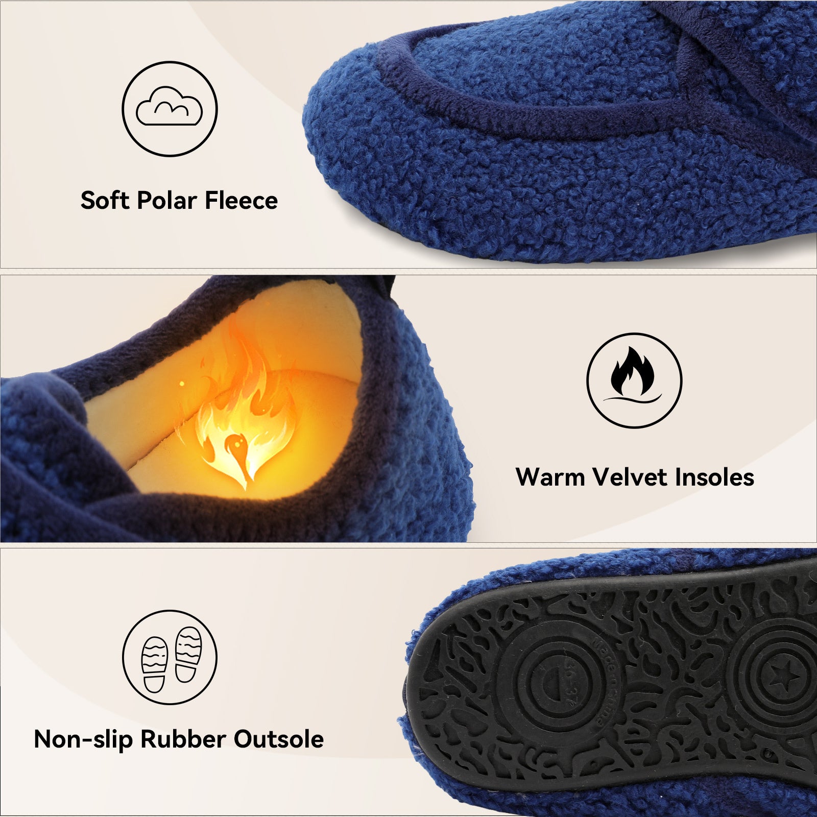 Adult Blue Slippers A