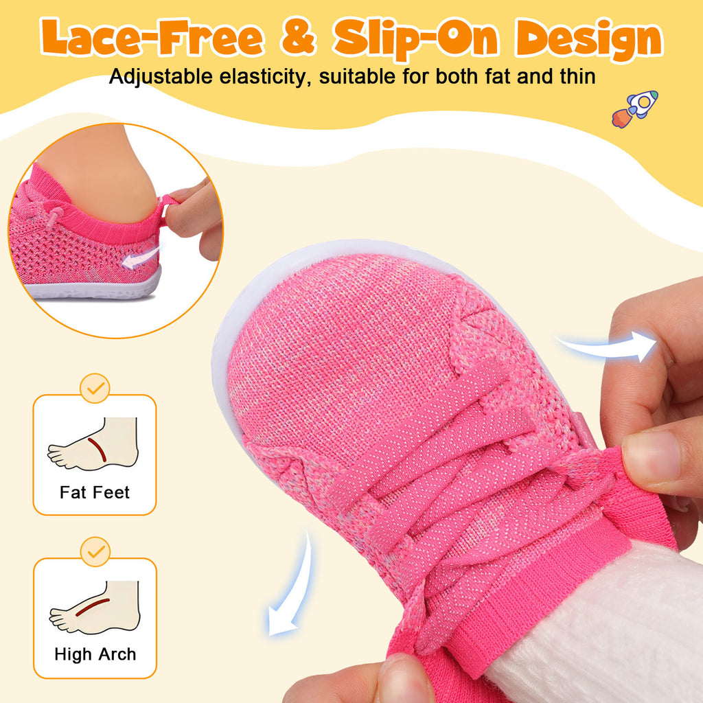 Baby Rose Red Running Shoes