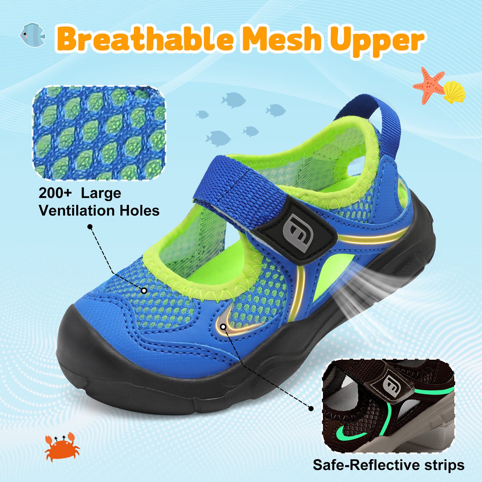 Kid BlueGreen Water shoe D