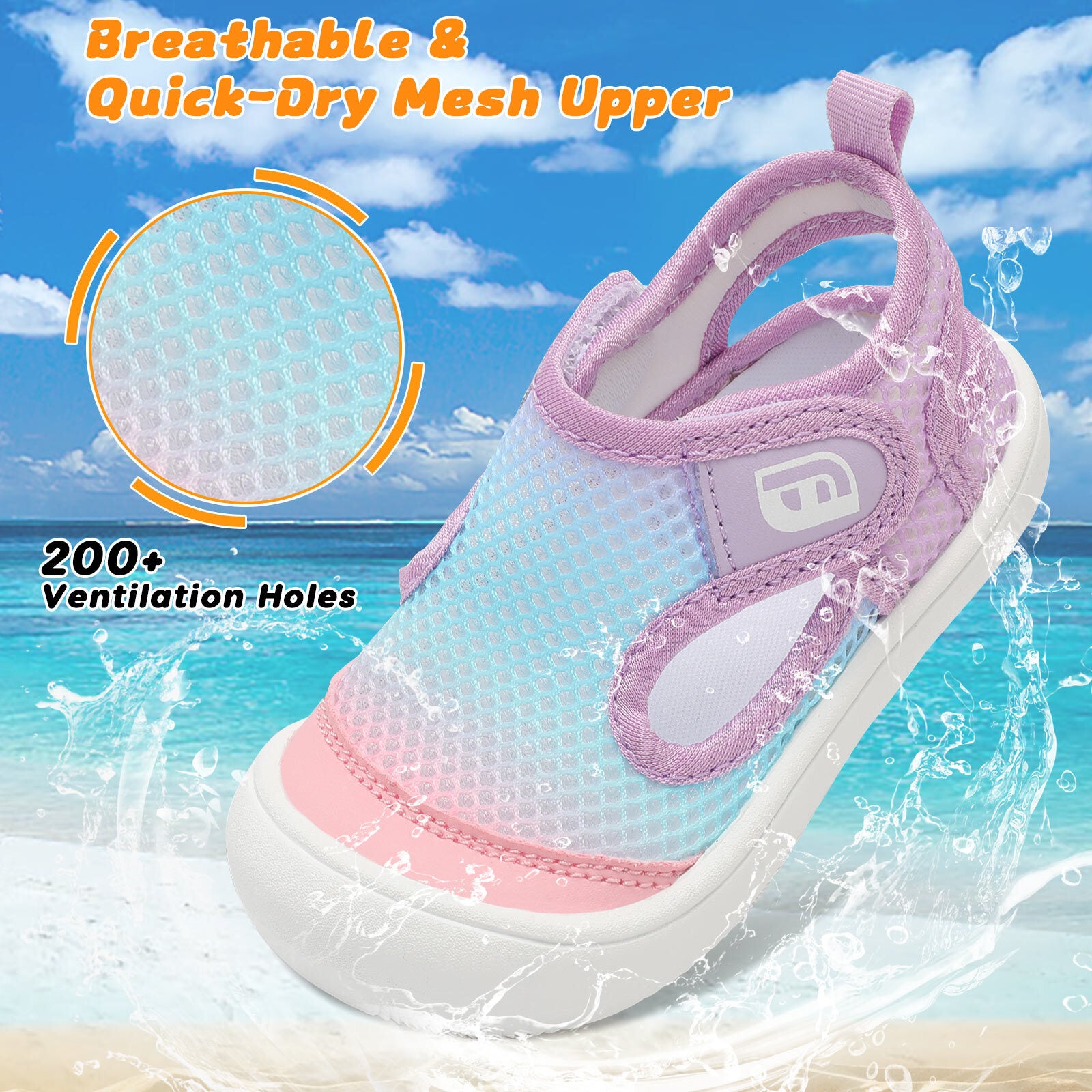 Baby BluePinkPurple Water shoe C