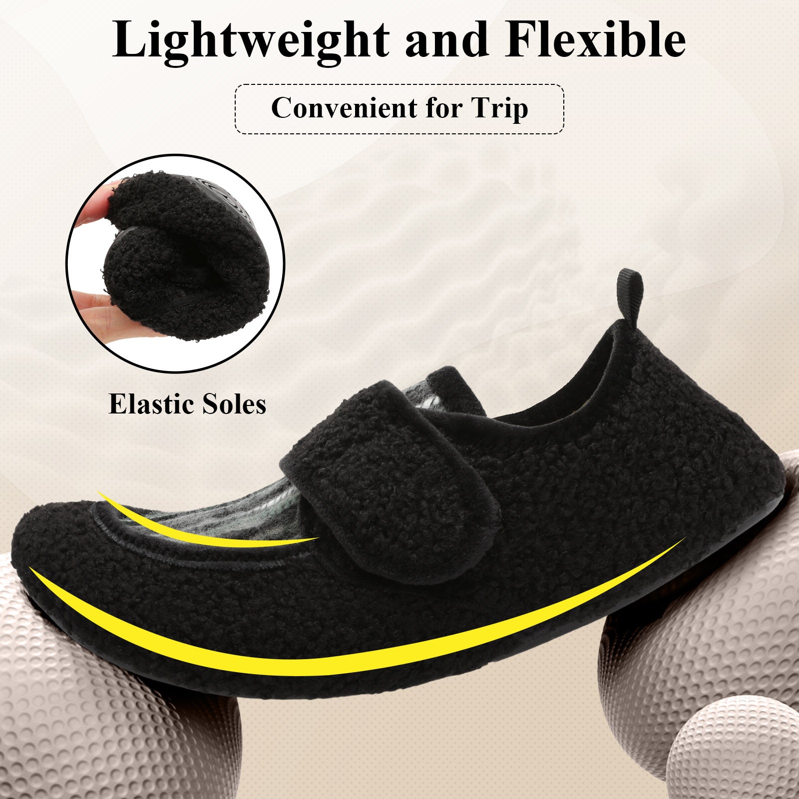 Adult Blackstripe Slippers A