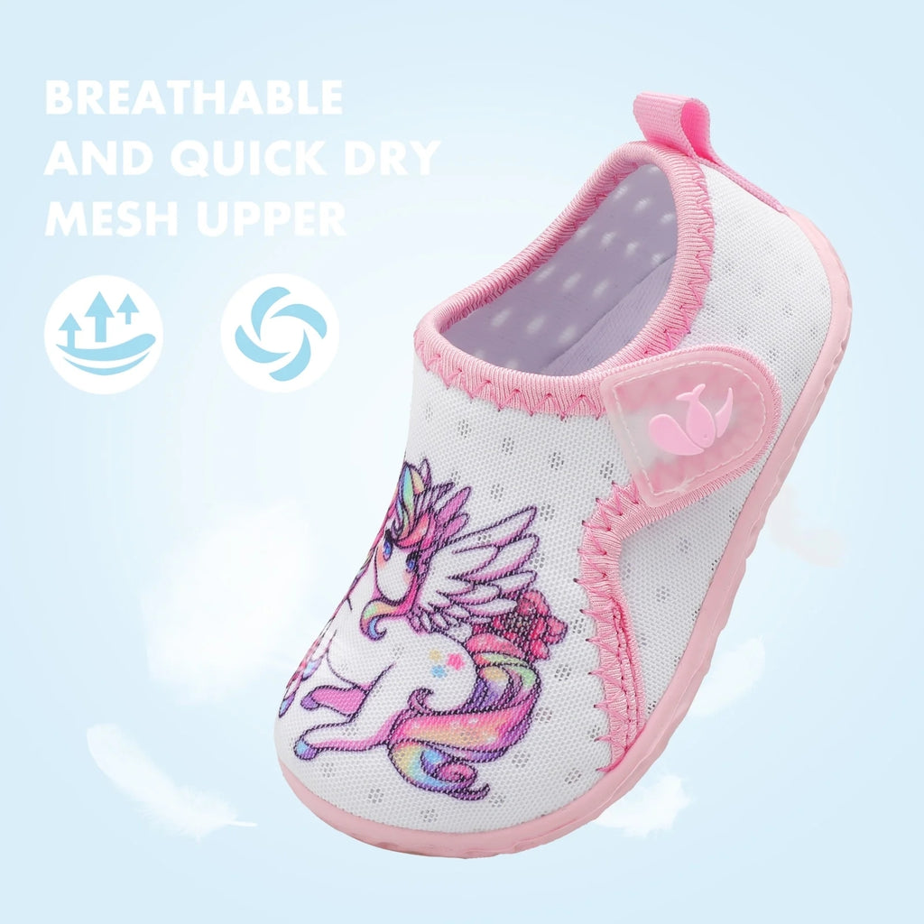 Baby Whitepink unicorn Water shoe B